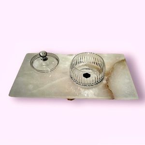 Alabaster tray/ vanity tray/ multipurpose tray